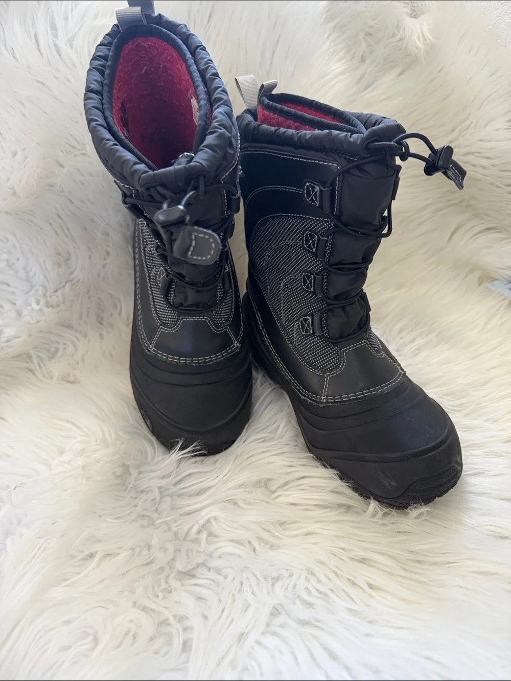 The North Face Alpenglow IV Kids Winter Snow Boots Size 5